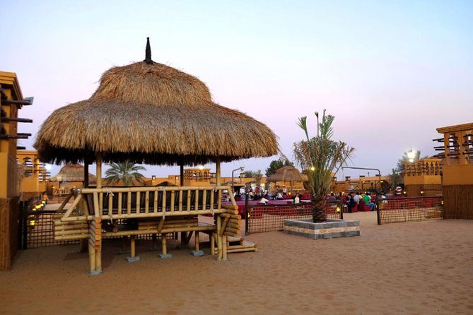Dubai Desert Safari with Dune Bashing, Camel Rides & BBQ - BBQ buffet, Arabic desserts, and the soft-drink support
