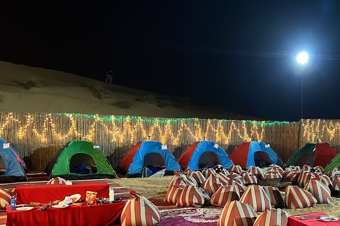 Dubai Desert Safari with Quad Bike, Camel Ride, Dinner and Show - Lahbab camp night: the dinner, the shows, and the stars effect