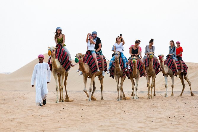 Dubai Desert Safari with Quads, BBQ Dinner, Camel ride, & Shows - 4x4 dune bashing: thrill ride or motion-sickness gamble?