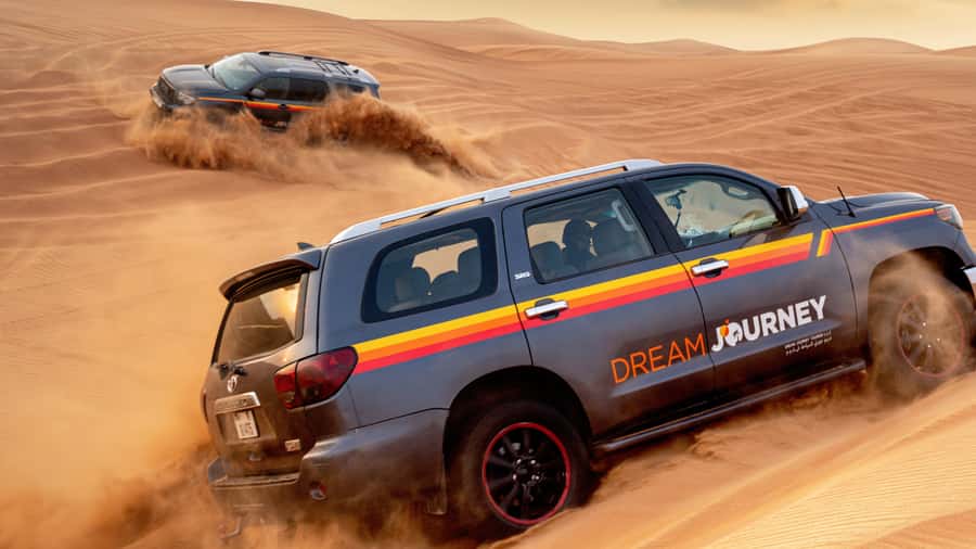 Dubai Desert Trail: Guided Quad/Polaris and Red Dunes Safari - Getting picked up, then trading skyscrapers for sand