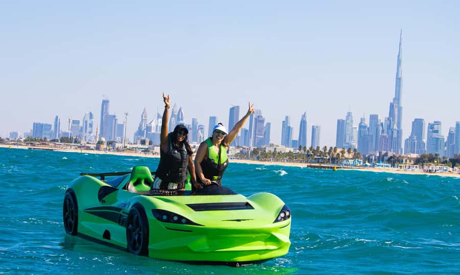 Dubai: Dubai Marina Jetcar Ride - Dubai Marina Jetcar, With Burj Al Arab in Your Sight