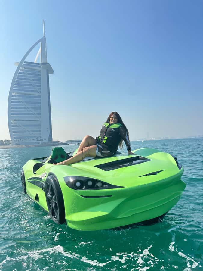 Dubai: Dubai Marina Jetcar Ride - Dubai Marina and JBR Skyline at Sunset: The High-Drama Segment