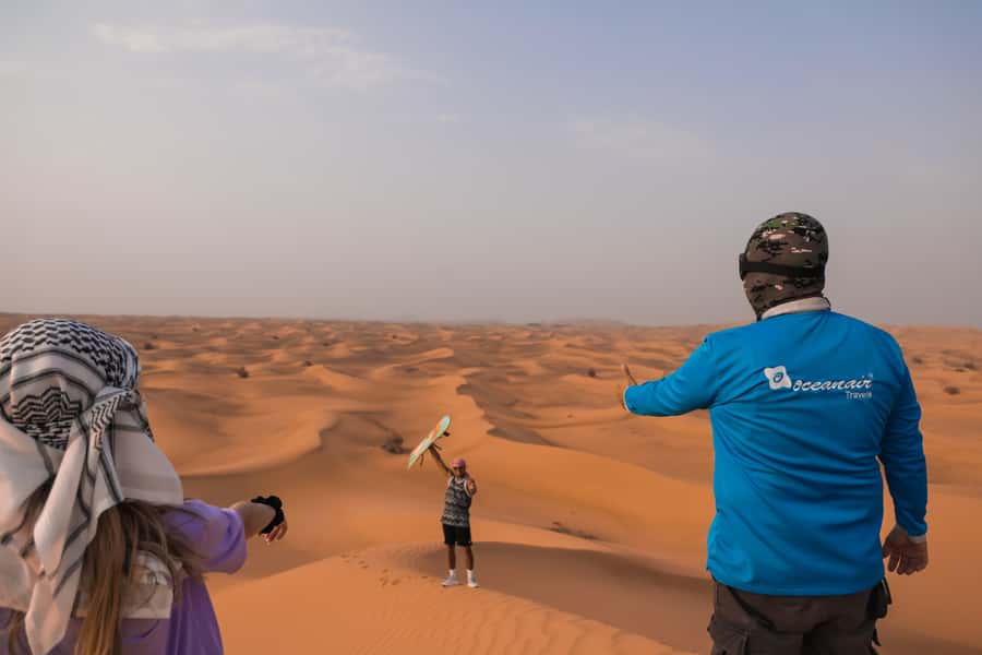 Dubai: Dune Buggy Desert Safari, Camel Ride & Sandboarding - The guide makes or breaks it, and names you should recognize