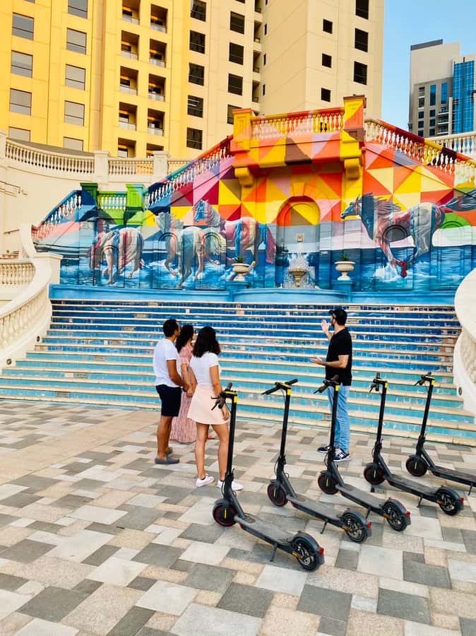 Dubai: E-Scooter Guided Tour of Marina, JBR & Bluewaters - Bluewaters Island and Ain Dubai: photos that feel planned, not random