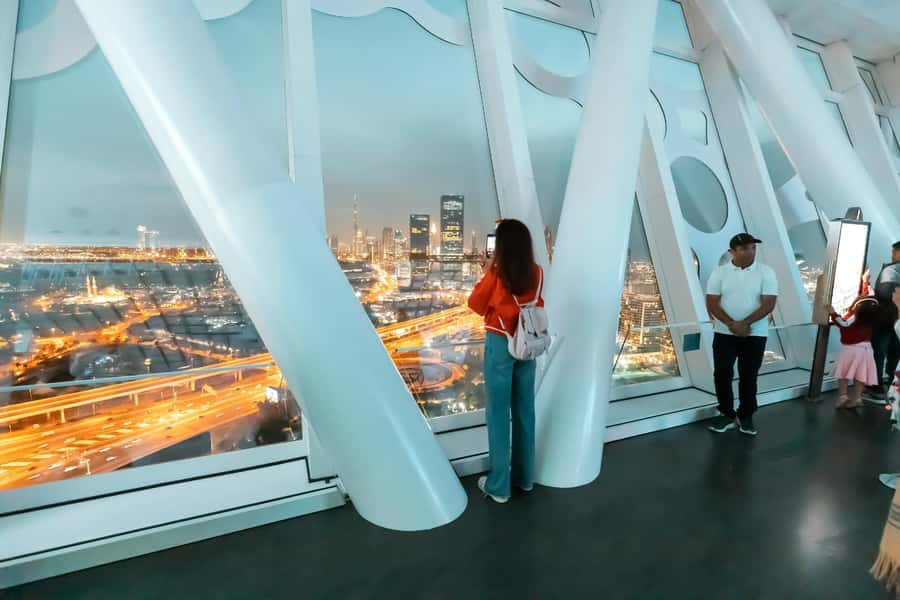 Dubai: Entry Ticket to the Dubai Frame with Deck Access - Observation deck views: photographing old vs new Dubai from the same angle