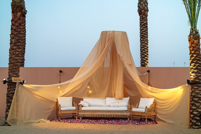 Dubai Evening Desert Safari BBQ Dinner & Transfer to Noble Camp - Lahbab Red Sands: 45 Minutes of Dune Bashing and a Sunset Photo Moment