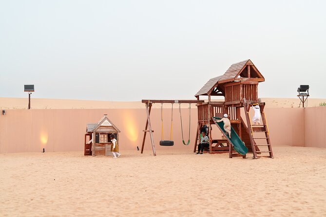 Dubai Evening Desert Safari BBQ Dinner & Transfer to Noble Camp - Henna Tattoo and Insta Zone Stops: Fun Photos With Clear Boundaries