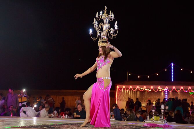 Dubai Evening Desert Safari with Thrilling Dune Buggy Adventure - BBQ buffet dinner and live shows: the main stage of the evening