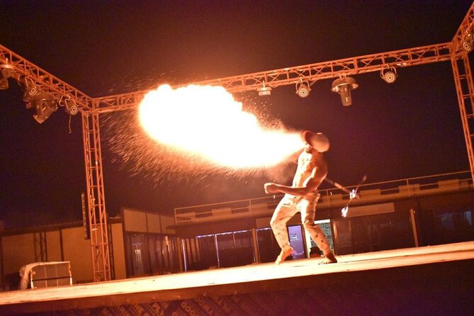 Dubai Evening Desert Safari With Transfers Dune Bashing & Dinner - BBQ dinner under the stars, including vegetarian options
