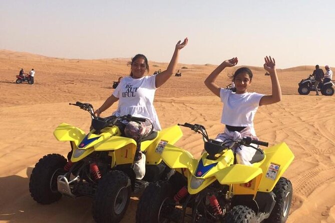 Dubai Evening Safari With Quad Biking VIP BBQ 10 Show Camel Ride - Quad biking and Red Sands dune bashing: the adrenaline track