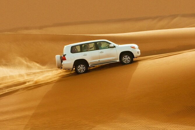 Dubai Evening4x4Desert Safari BBQ Dinner,4 Live Shows,Camel Ride - The real deal: what this 6-hour evening safari gives you