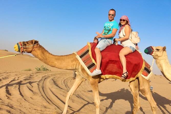 Dubai Evening4x4Desert Safari BBQ Dinner,4 Live Shows,Camel Ride - Bedouin camp welcome: camel ride, henna, and optional extras
