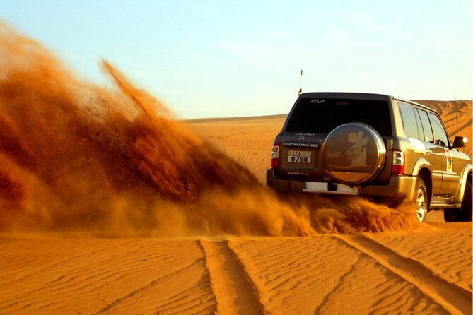 Dubai Evening4x4Desert Safari BBQ Dinner,4 Live Shows,Camel Ride - Hotel pickup, Land Cruiser comfort, and why timing matters