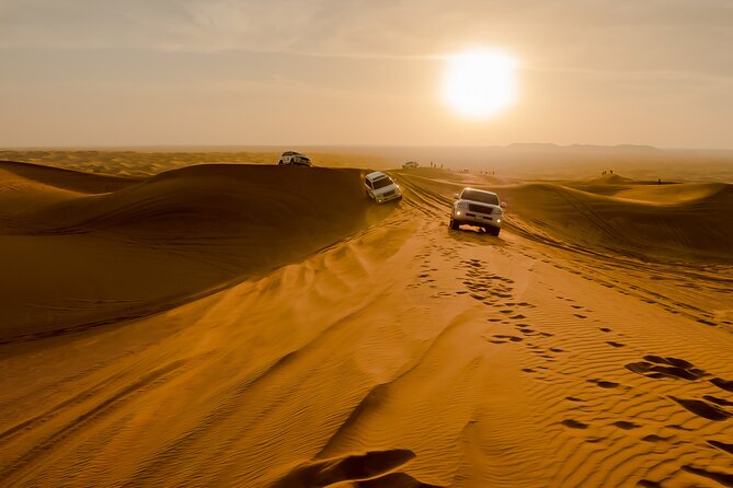 Dubai Exclusive Private Evening Desert Safari With BBQ Dinner - The Night Show Package: Belly Dance, Tanoura, Fire, Khaliji