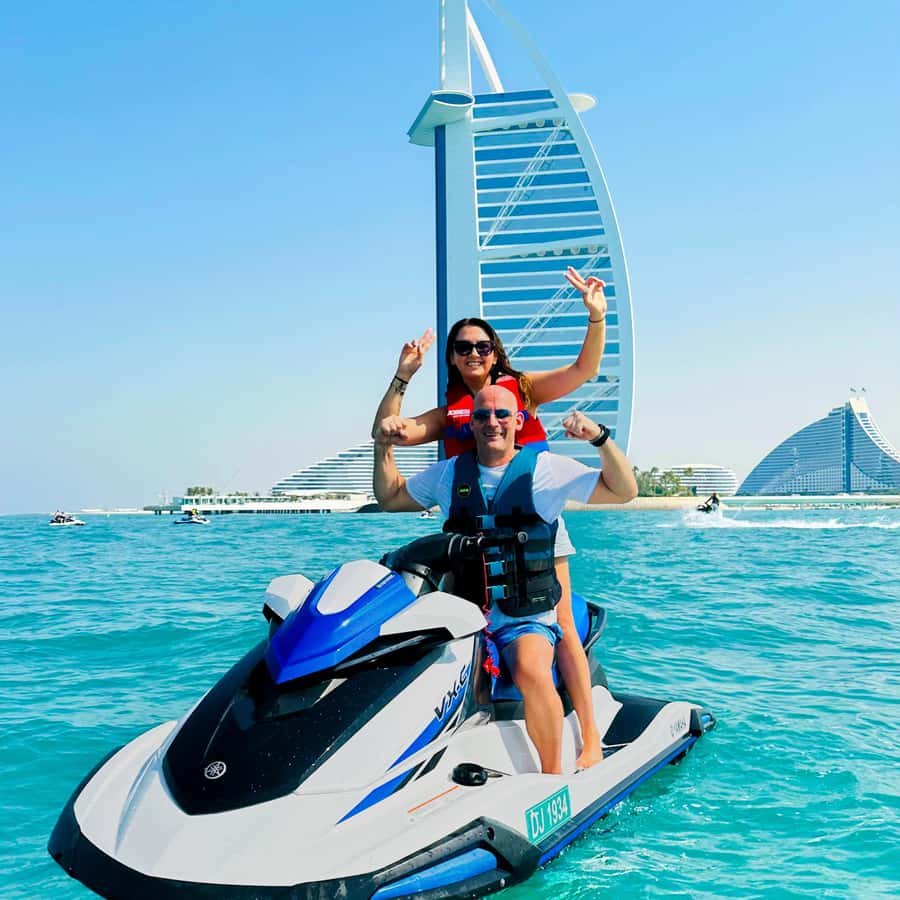 Dubai: Experience Jet Ski to Burj Al Arab +PICTURES & VIDEOS - The coastline route: Burj Al Arab, Burj Khalifa, and big-Dubai energy