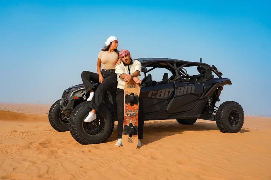 Dubai: Extreme Can-Am Buggy Desert Safari Adventure - Sandboarding for 20 Minutes, Short but Worth It