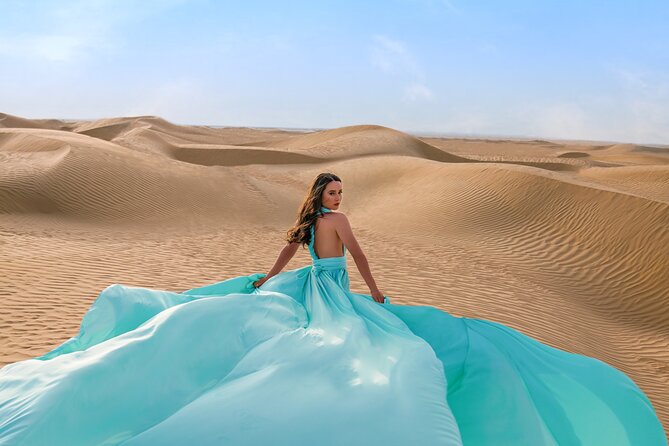 Dubai Flying Dress Private Photoshoot in the Desert - Choosing your flying dress style and color, and why it’s worth doing