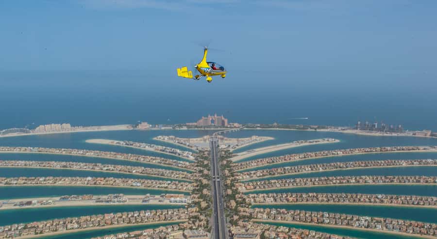 Dubai: Gyrocopter Introductory Flight - Mid-flight options, what the thrill feels like, and the pilot factor