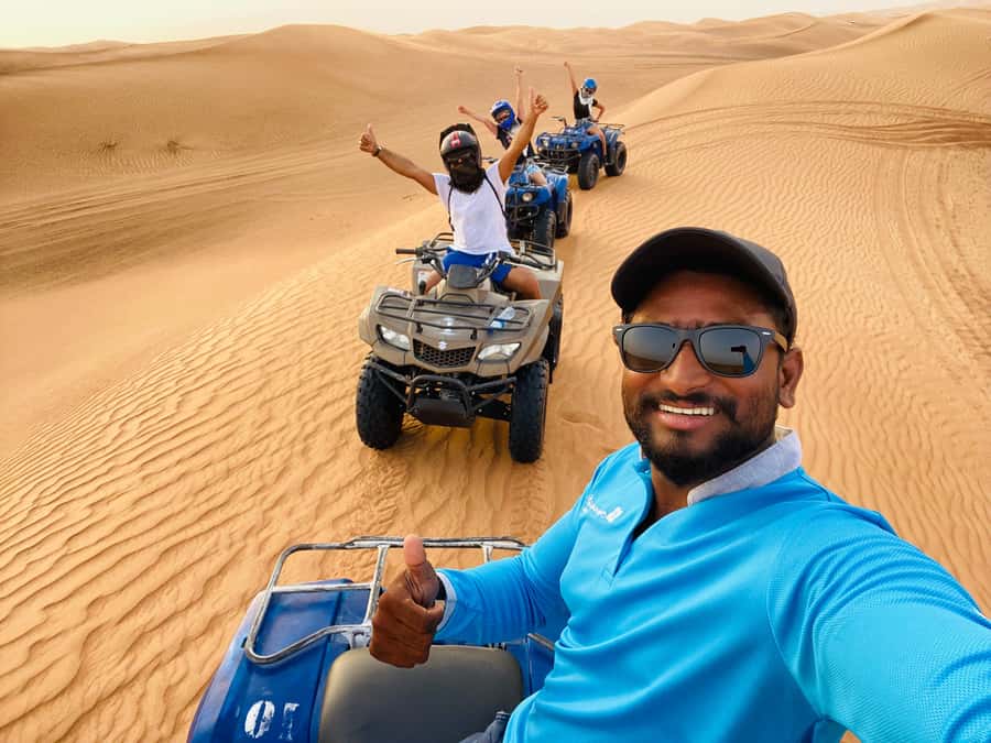 Dubai: Half-Day Desert Safari, Camel Ride, ATV & Dune Buggy - Food, water, and what to bring so the day stays comfortable