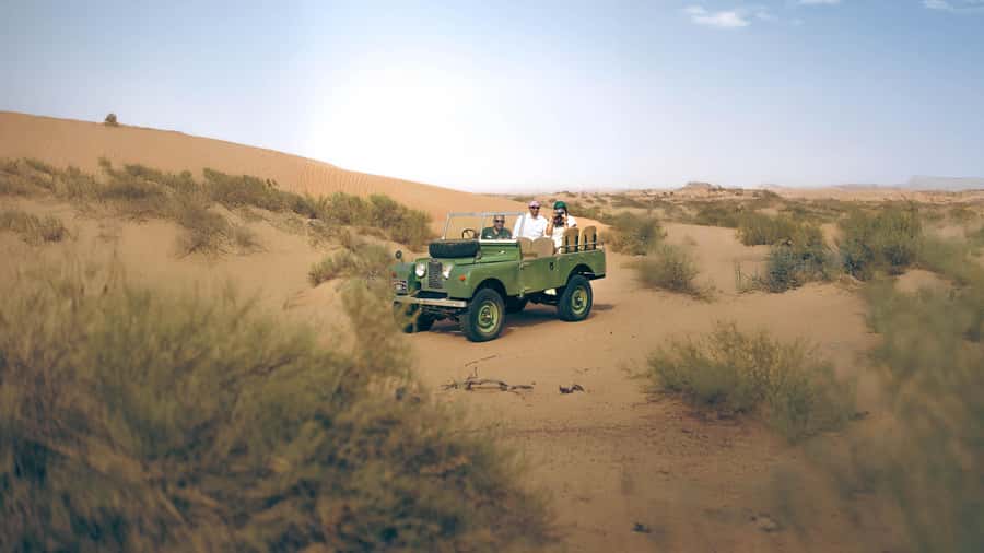 Dubai: Heritage Desert Safari wtih Overnight and Breakfast - A 1950s Land Rover desert drive that favors wildlife over thrills