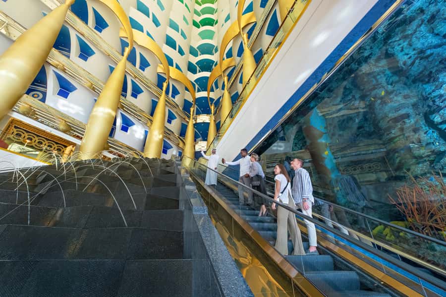 Dubai: Inside Burj Al Arab Guided Tour with Optional Extras - The Grand Foyer and Atrium Route That Makes It Feel Special