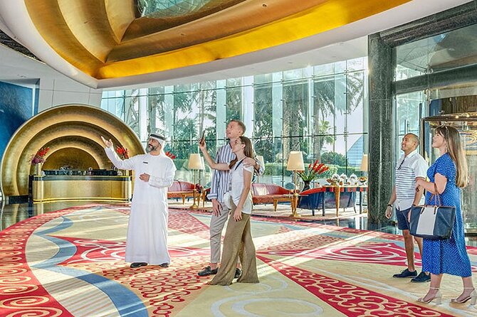 Dubai Inside Burj Al Arab Tour Including Food and Transfer Option - What you see inside: atrium, Royal Suite, and the Experience Suite