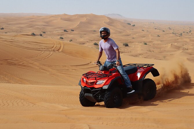Dubai: Jeep Desert Safari, Camel Ride, and Quad Bike Tour - Lahbab quad biking, what you actually do and what to wear