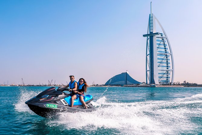 Dubai: Jet ski Adventure Rides Burj Al Arab, Burj Khalifa & Atlantis - Burj Khalifa from the water: the view that hits different