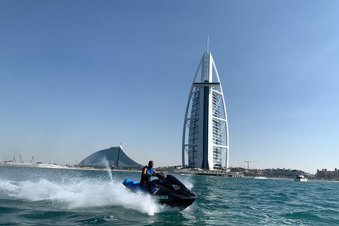 Dubai: Jet ski Adventure Rides Burj Al Arab, Burj Khalifa & Atlantis - What’s included, and what you should bring