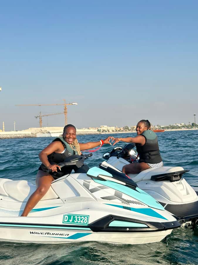 Dubai Jet Ski & Chill? More Like Jet Ski & Thrill! + Coffee - The Pre-Ride Routine: Registration, Life Jacket Fit, and Safety Coaching