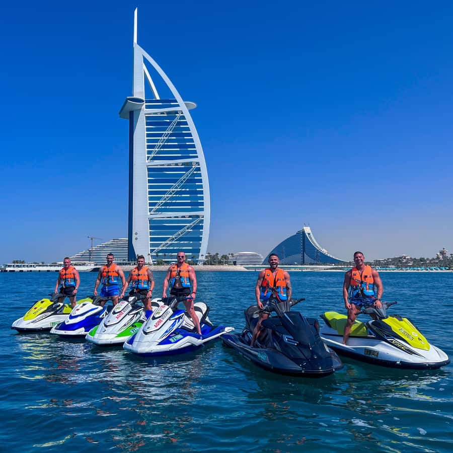 Dubai: Jet Ski to Burj Al Arab included Photos and Videos - Riding The Arabian Gulf With Burj Al Arab Photo Stops