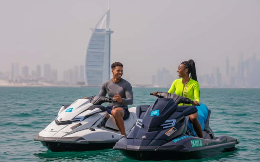 Dubai: Jetski, Burj Khalifa, Burj Al Arab, Juice, & Photos - The Jet Ski Itself: Fast, Two-Person, and Built for Real Adrenaline