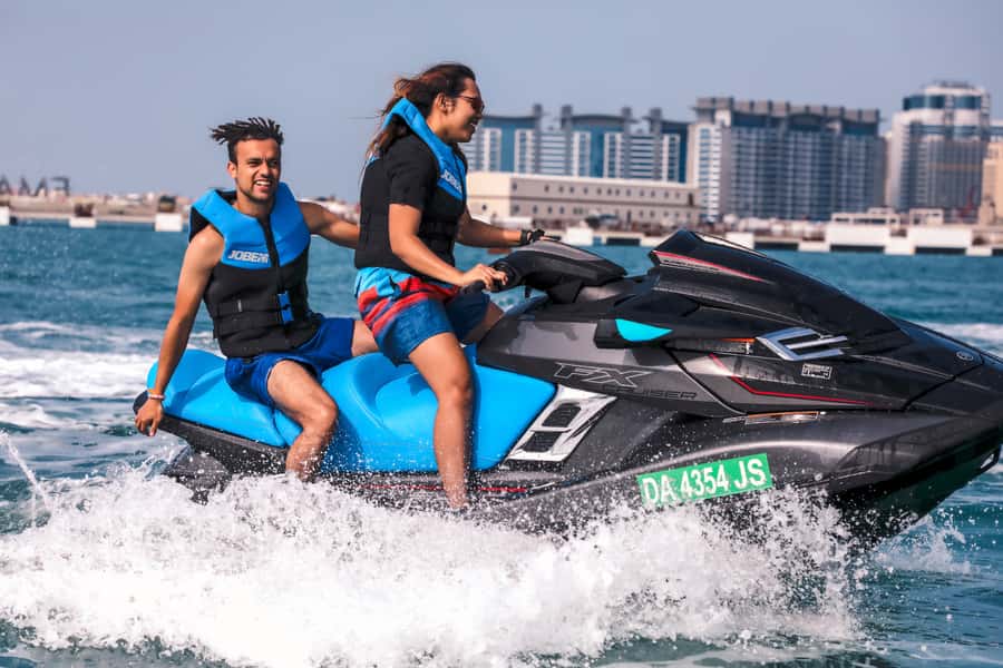 Dubai: Jetski Ride up to 2 People with Photos & Refreshments - Pricing and Value: $73 for Two Can Make Sense