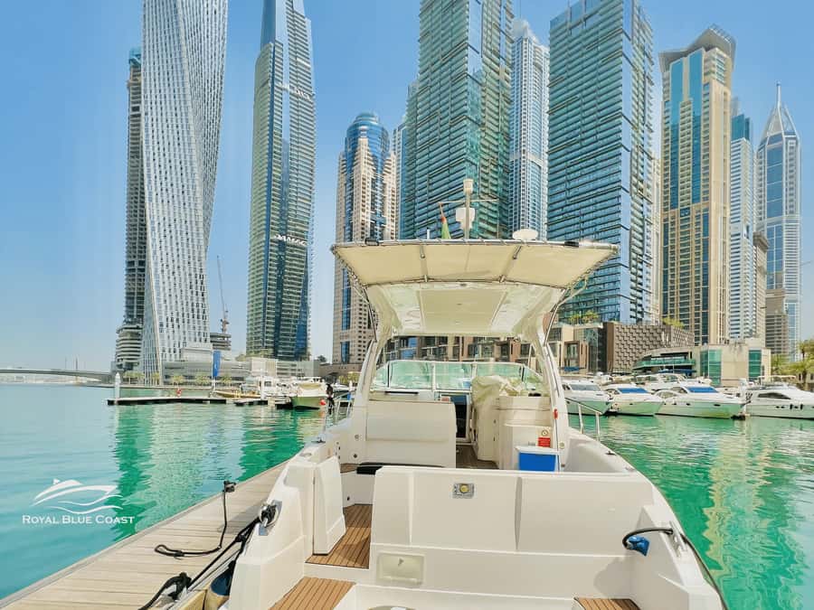 Dubai Marina: 2-Hour Mini Yacht Ride - Burj Al Arab and the sunrise-style segment