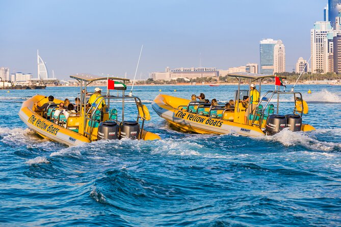 Dubai Marina Guided Sightseeing High-Speed Boat Tour - Dubai Marina and JBR Walk views on the way back