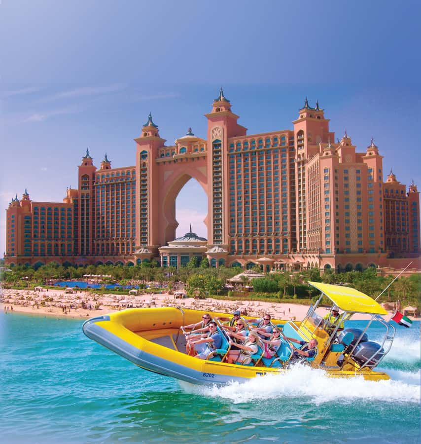 Dubai Marina: Guided Sightseeing Tour by Speedboat - Ain Dubai and Bluewater Island: Ferris wheel views from the coast