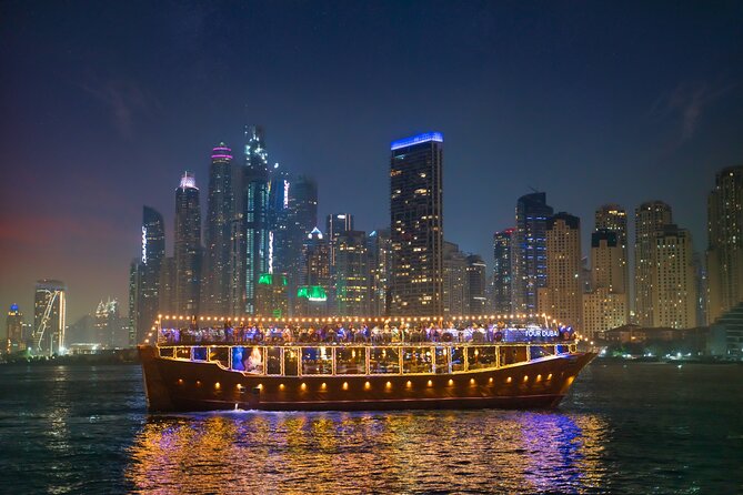 Dubai Marina: Luxury Dhow Dinner Cruise with Hotel Transfer - The Emirati welcome: coffee, dates, and rose water hands