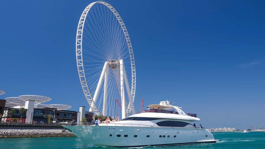 Dubai Marina Yacht Tour: Ain Wheel, JBR & Harbour in 1 Hour - Key highlights to know before you go