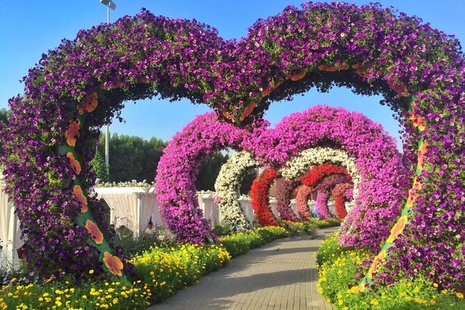 Dubai Miracle Garden Entry Tickets - Food, seating breaks, and walking comfort