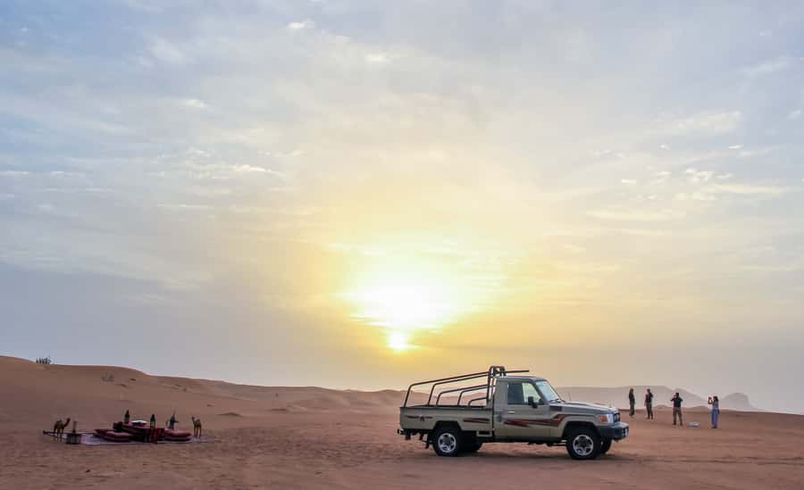 Dubai: Morning Desert Safari with Camel Ride & Sandboarding - Key points to know before you go
