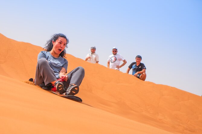 Dubai Morning Evening Desert Safari,Sand boarding and Camel ride - Quick highlights