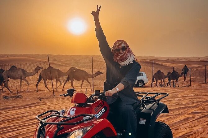 Dubai: Morning Quad bike & Safari Adventure , Sandboarding, camel - Quad Bike and Sandboarding: Two Different Kinds of Adrenaline