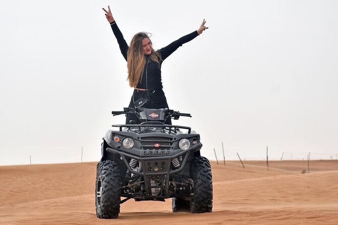 Dubai: Morning Quad bike & Safari Adventure , Sandboarding, camel - Dune Bashing in a 4x4: What It Feels Like and How to Enjoy It