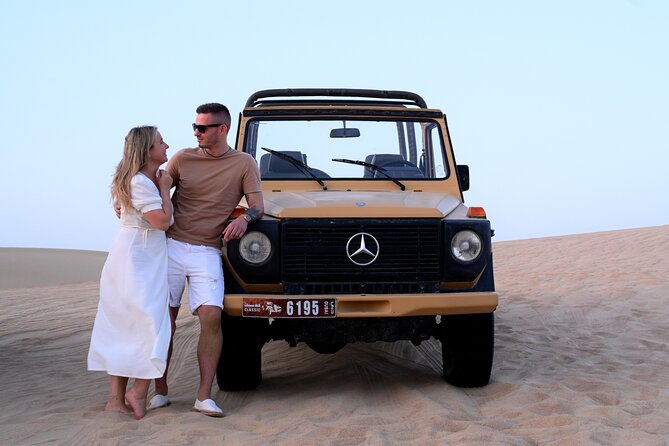 Dubai: Morning Safari by Vintage G Class & Al Marmoom Experience - Camel caravan ride: timing, repeat option, and what to expect