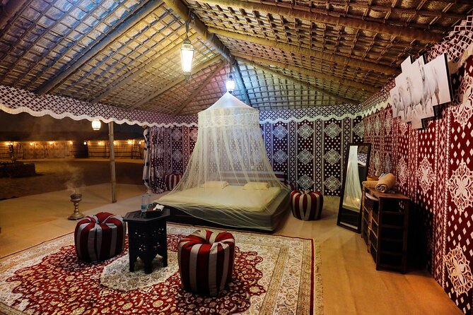 Dubai Overnight Desert Safari, BBQ & Stargazing at Al Khayma Camp - Camel rides, shisha, henna, and falcon photos