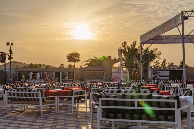 Dubai Premium Desert Safari – Live Buffet Dinner & Luxury Camp - Camel ride and sandboarding, the activities that give the desert texture
