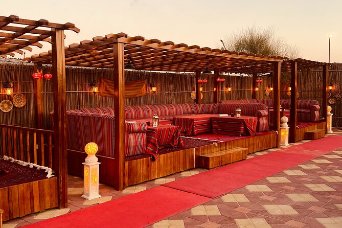 Dubai Premium Desert Safari Red Duns Camel sandbord & Premium BBQ - Sunset Picture Spots in Deep Red Sand