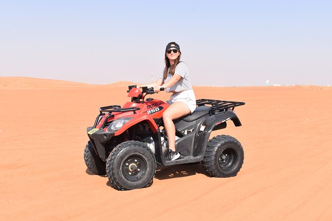 Dubai Premium Red Dunes Safari, Quad Bike, Camels & BBQ - Guide Style Matters More Than You’d Think, Tariq, Sameer, Imran