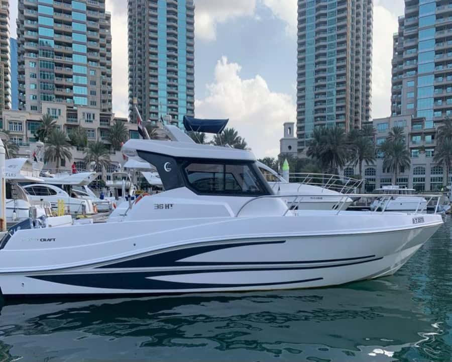 Dubai: Private Boat Cruise from Dubai Marina - Burj al Arab views: the sea-level version is the money shot