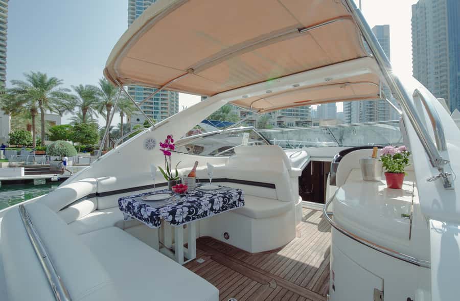 Dubai: Private Boat Cruise from Dubai Marina up to 12 people - 4-Hour Cruises: BBQ Cooking and Fishing Gear (Request Ahead)